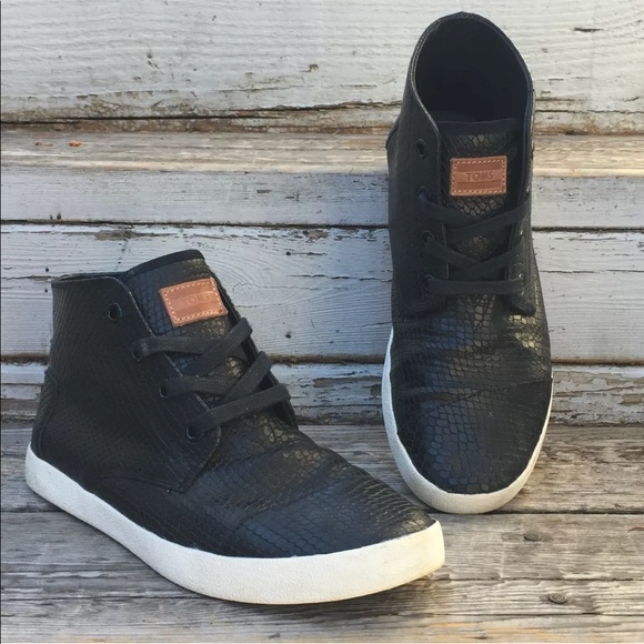 Toms Shoes - TOMS leather high tops